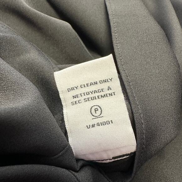 Diane Von Furstenberg Black Silk Ella Dress Chiffon Shift Stud Rhinestone Size 2 - Picture 15 of 16